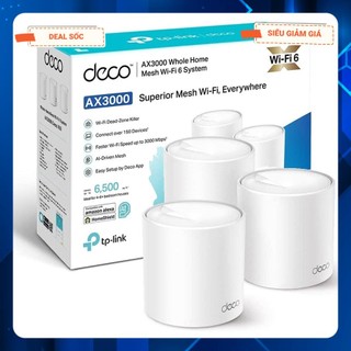 [Giá hủy diệt] Bộ phát wifi 6 TP-Link Deco X50 3-Pack mesh MU-MIMO AX3000Mbps (Chính Hãng TP-Link Việt Nam)