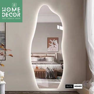  Gương toàn thân hình hạt đậu decor Elite Homes led cảm ứng treo tường  Full phụ kiện  