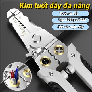 Kìm tuốt dây đa chức năng mới chất lượng cao ẩn lò xo 4mm kìm tuốt dây kìm đặc biệt dành cho thợ điện