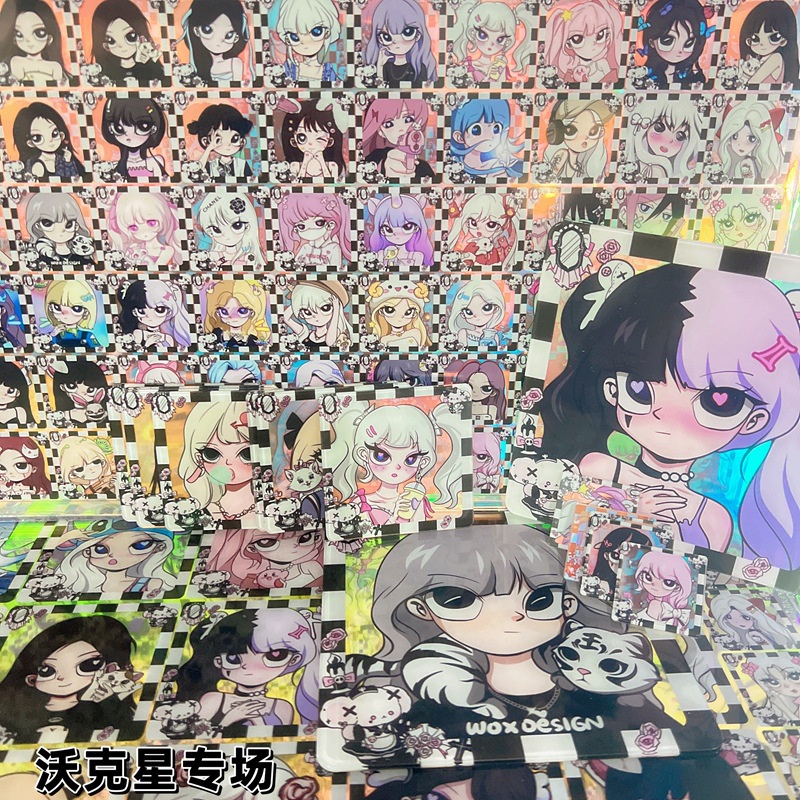 Thương Hiệu Mới Hộp Đựng Móc Khóa Bằng acrylic Hình Vuông In Chữ walker ins Màu laser diy