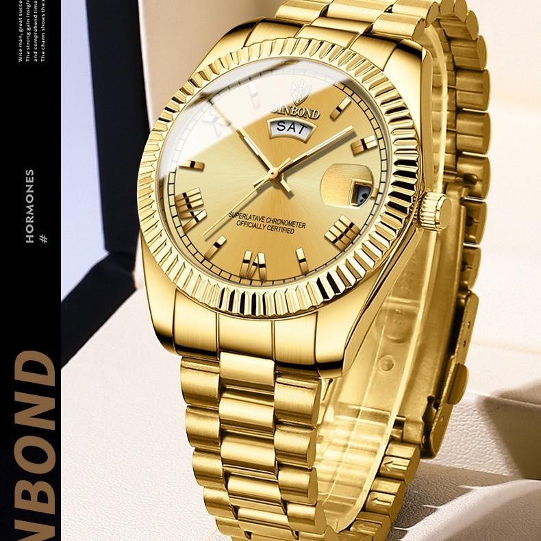 Đồng Hồ Nam BINBOND I26 Thanh Lịch Chống Nước