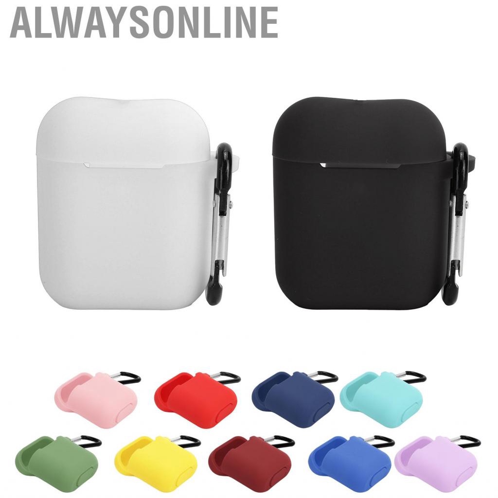 Alwaysonline Protective Cover  Case Shockproof Dustproof with Buckle for IOS Earbuds 1/2