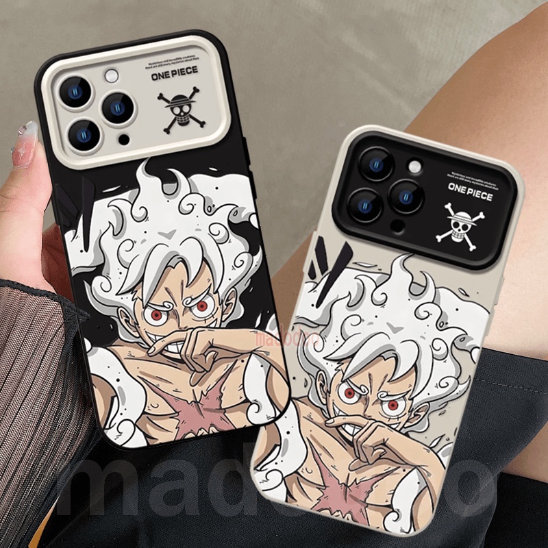 Ốp lưng OPPO Reno 10 Pro 8T 4G 5G 8 7 8Z 7Z 6 5Z 5F 5 Lite 4F 4 2F 2Z A94 A93 A74 A95 New Straight edge Fine hole Large window Cartoon One Piece Gear Fifth: Sun God Nika Monkey D Luffy anime Shockproof Soft Phoone Case DSC 09