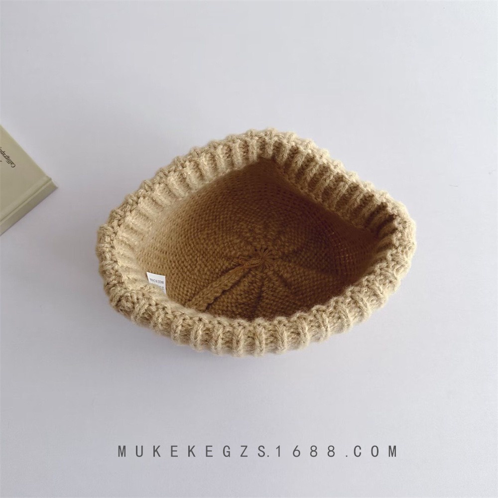 MŨ LEN CHIP VÀNH TRÒN THỜI TRANG CHO BÉ 2-4 TUỔI- HÀNG QCCC