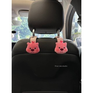 Small Beaver Car Hook Cute Car Seat Multifunctional Storage Seat Rear Storage Rack Car Interior Decoration 3v6s