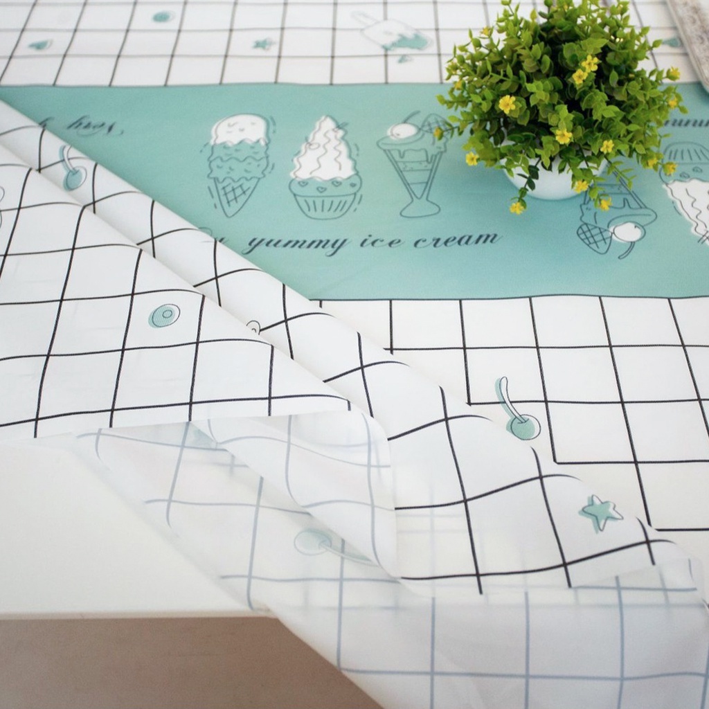 Khăn trải bàn kẻ ô vuông nhiều màu chống thấm kích thước 137cmx90cm giá rẻ, chất lượng cao