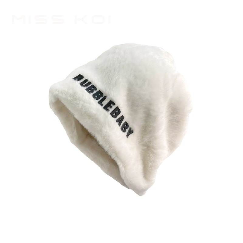 Misskoi  Mũ Trùm Đầu Bằng Vải Lông Giữ Ấm Mùa Thu Đông Phiên Bản Hàn Quốc