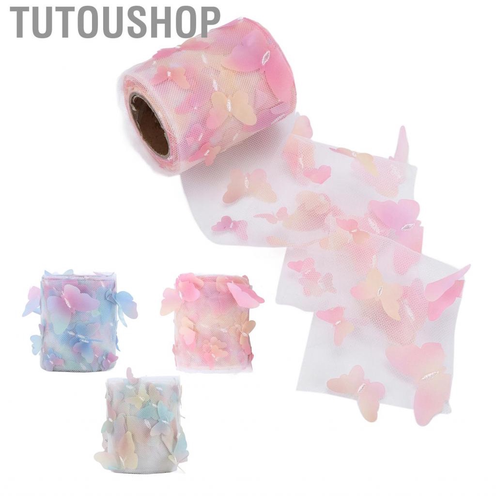Tutoushop Tulle Ribbon Roll Material for Anniversary Weddings Christmas