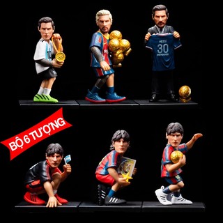 [MỚI] [Limit] Bộ 6 Tượng Messi kể về sự nghiệp - Mô Hình Messi [TẶNG MÓC KHÓA]