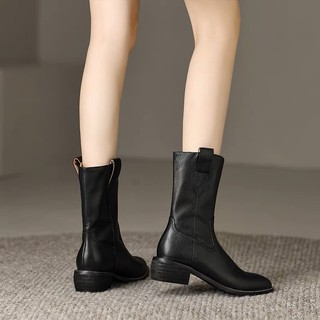 Size Station - Giày boot da thật basic BT00082