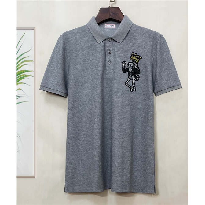 Áo Thun polo cotton Thêu Họa Tiết Mới Cho Nam Size s-4xl a1exander mcque