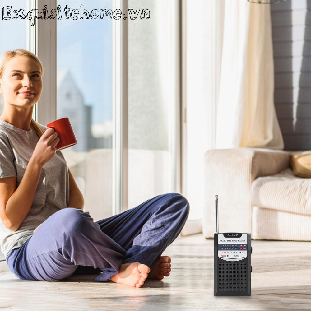 Radio Kỹ Thuật Số Băng Tần Kép mini Có Ăng Ten Thu Sóng am / fm Sử Dụng Ngoài Trời