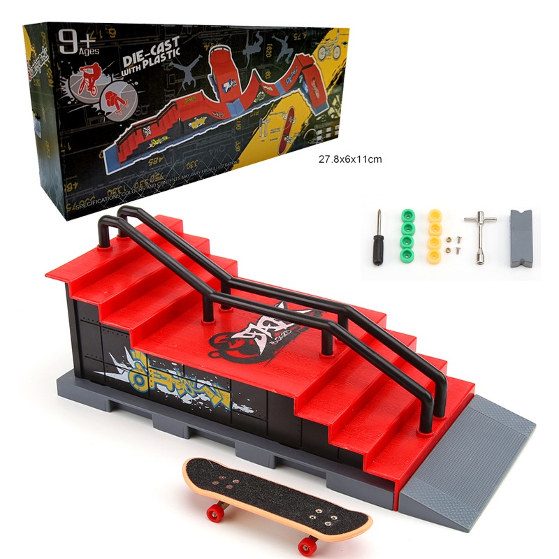 Mô hình ván trượt ngón tay mini kèm đạo cụ ramps đồ chơi sáng tạo cho bé