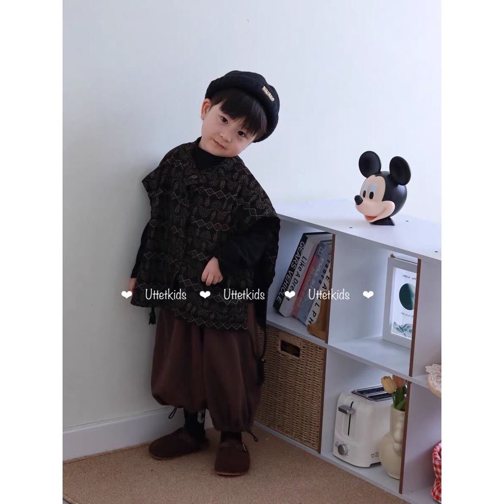 MŨ LEN BEANIE CHIP PHONG CÁCH HÀN QUỐC CHO BÉ GÁI VÀ BÉ TRAI