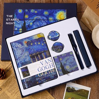 Bộ sổ tay tranh sơn dầu van gogh sáng tạo phong cách châu âu