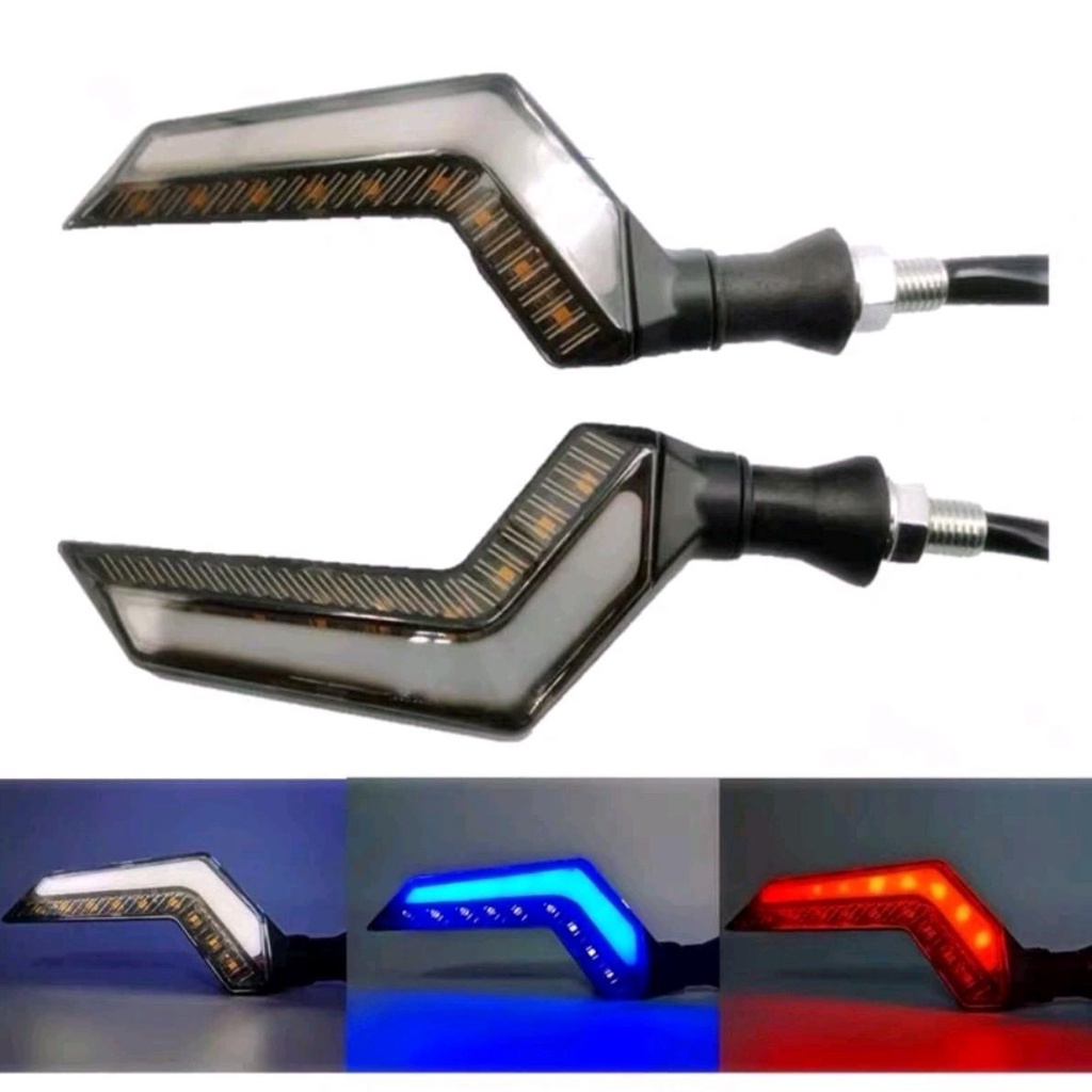 Xi nhan chữ Z xi nhan sừng led đuổi audi gấp khúc cho xe điện xe máy