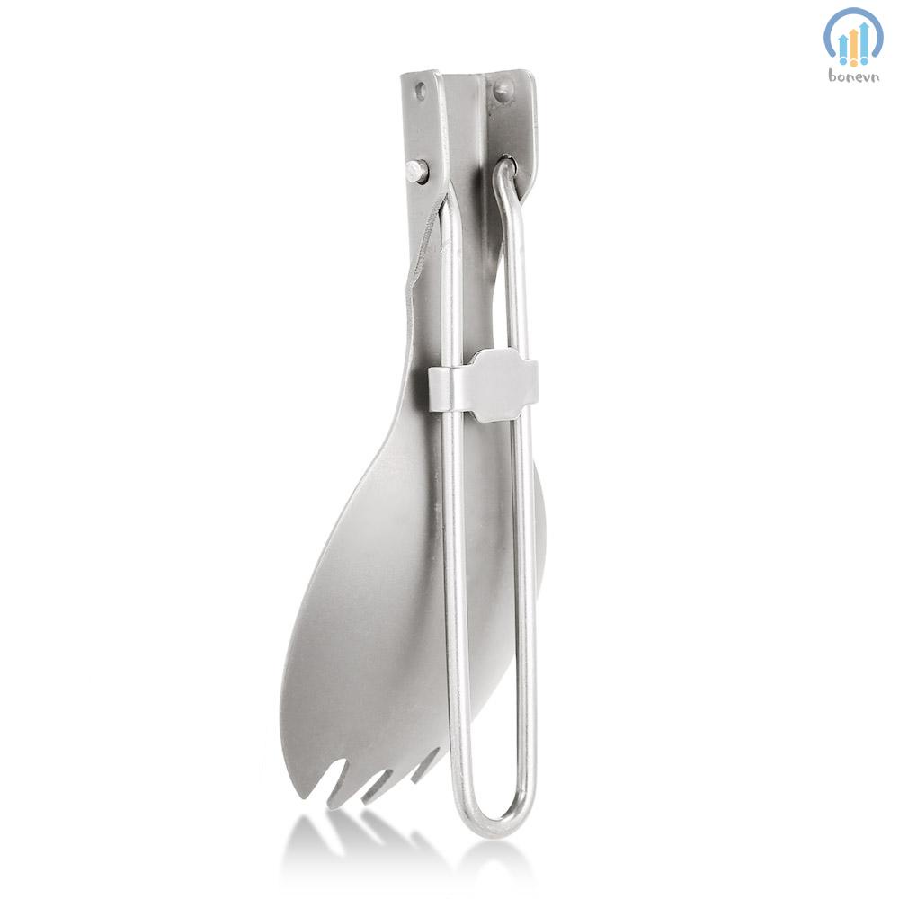 TOMSHOO Titanium Dinner Spork for Outdoor Adventures