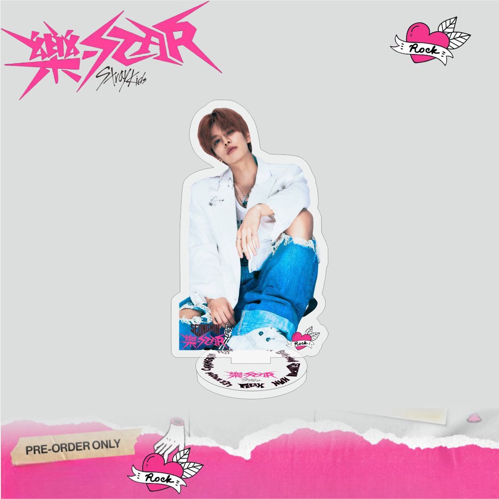 Album Mới kpop stray kids album  Mới Hai Mặt acrylic Trang Trí Bàn Làm Việc