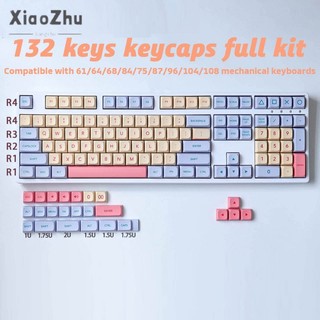 Keycaps XIAOZHUBANGCHU phong cách marshmallow thăng hoa PBT XDA tự làm tùy chỉnh