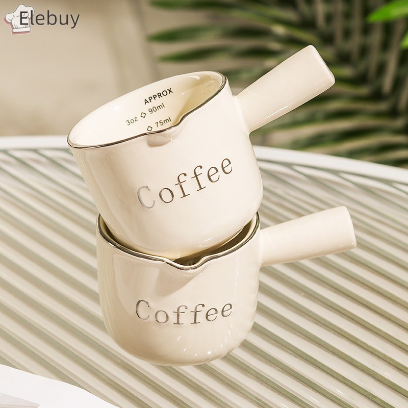 Cốc Sứ Uống Sữa Có Tay Cầm Dung Tích 90ml