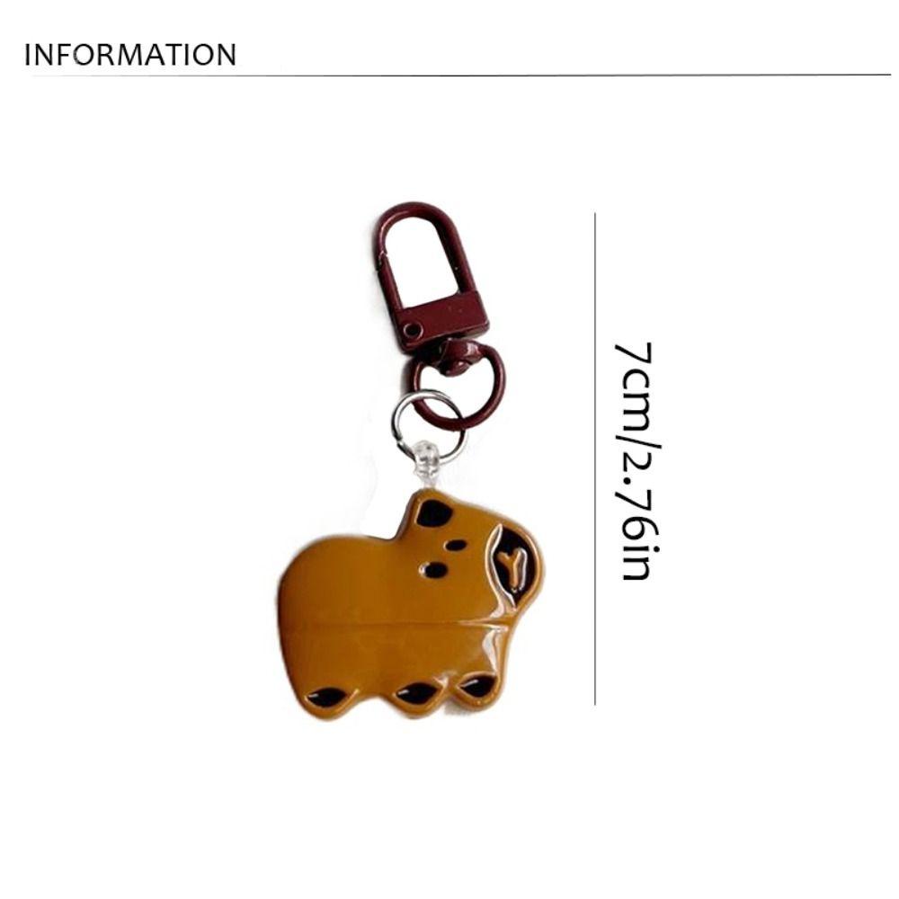 Mmluck capybara Móc Chìa Khóa Bằng Nhựa resin Hình capybara Vui Nhộn Sáng Tạo Thời Trang Trang Trí Ba Lô