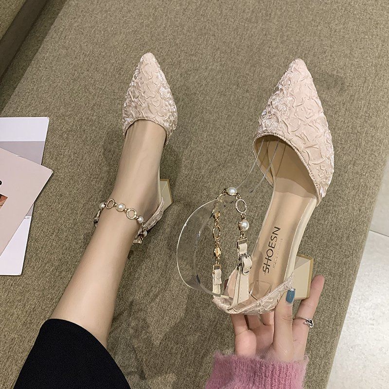 Xiaoxiang Giày Cao Gót Đế Dày Phong Cách Mới Dành Cho Nữ