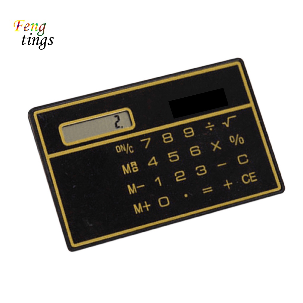 Máy Tính Thẻ 8 Chữ Số mini Siêu Bền Tiện Dụng Cho Gia Đình