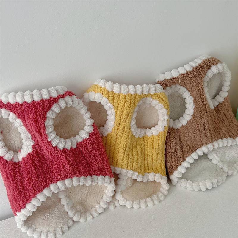 Áo Khoác Vải Nhung Giữ Ấm Mùa Thu Đông Cho Thú Cưng