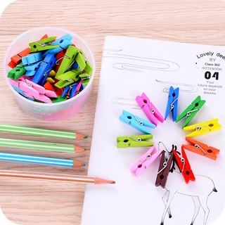 Kẹp gỗ mini treo ảnh, tài liệu giấy nhớ, giấy để bàn, a4, quần áo
