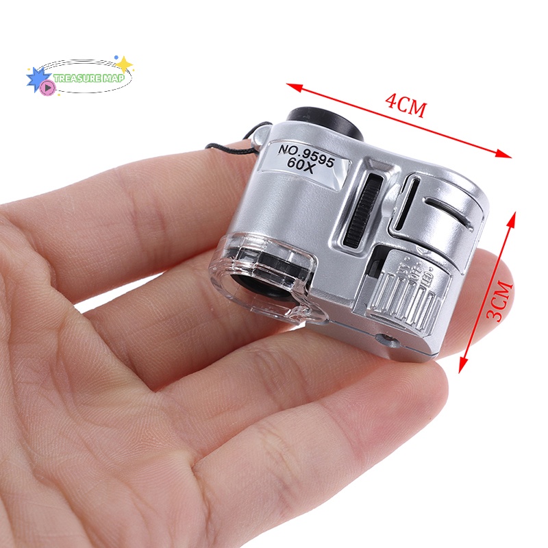 Kính Hiển Vi Phóng Đại 60 Lần Có Đèn led Hỗ Trợ Soi Trang Sức Thủy Tinh / Trang Sức Hiệu heyuanlong333