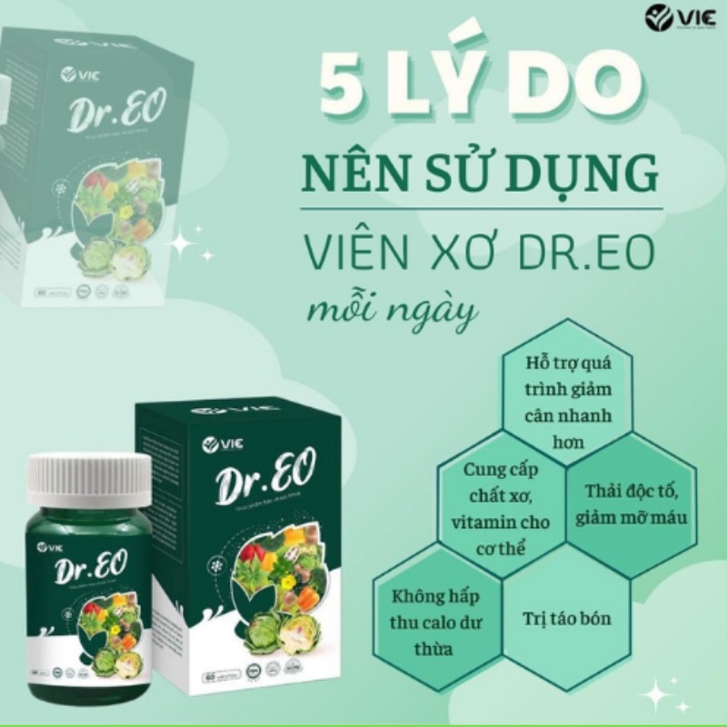 Viên uống Giảm mỡ bụng ,Dr Eo Vic hộp 60 viên