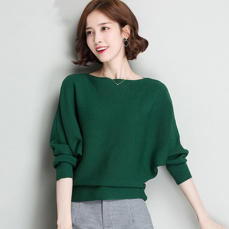 Áo sweater Búp Bê Tay Dài Dáng Rộng Cổ Một Hàng Nút Thời Trang Mới 2023