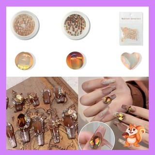 Set 30 hạt đá 3d mini đính móng tay nghệ thuật charms