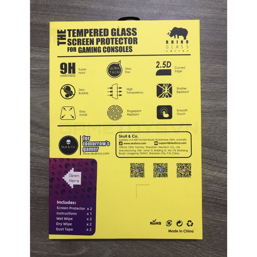 Kính Cường Lực Cao Cấp Vát Cạnh 2.5D mỏng 0.26mm Cho Máy LEGION GO / legiongo