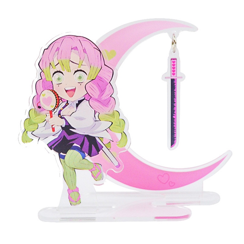 Dn Mô Hình Hoạt Hình anime demon slayer Hai Mặt Bằng acrylic 15cm Để Bàn Trang Trí