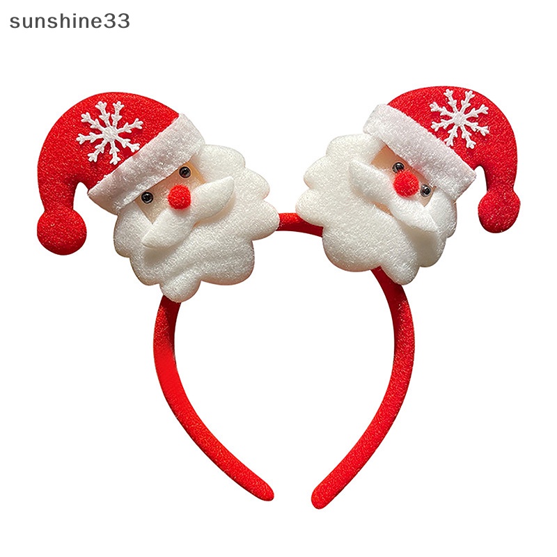 Su Băng Đô Cài Tóc Hoạt Hình Ông Già Noel Tuần Lộc Giáng Sinh Chúc Mừng Năm Mới