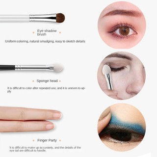 HAPPY MAKEUP Bộ cọ phấn mắt lông siêu mềm