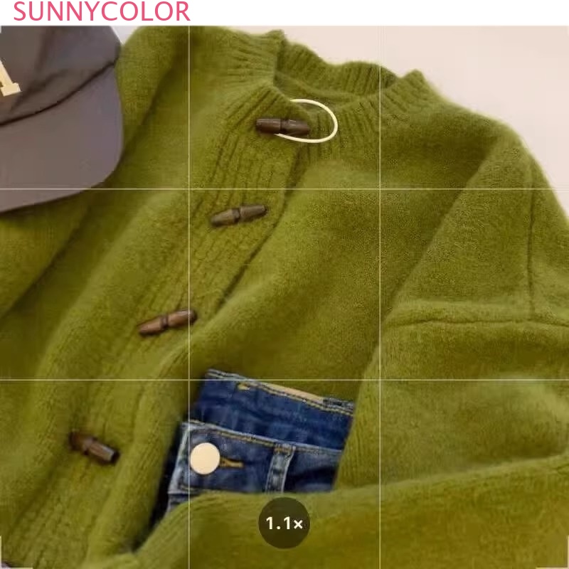 SUNNYCOLOR Áo Len áo khoác cardigan Fashion Đơn giản xu hướng Cổ điển WMY23B0MHS 46Z231115