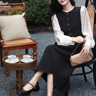 Đầm Nữ Dáng Ôm Dài Vừa Vặn Đa Năng Phong Cách Pháp Thời Trang Xuân Thu Kiểu Mới