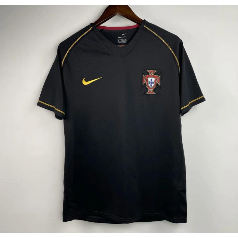 Áo Thun Bóng Đá Chất Lượng Cao Phong Cách retro 98 99 2002 2004 2006 portugal figo c.ronaldo