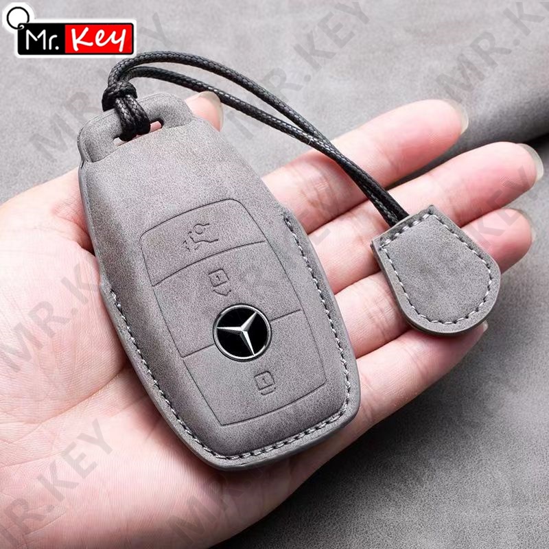 Bao Da Đựng Chìa Khóa Xe Hơi mercedes benz a c e s class glc Cl gls w177 w205 w213 w222 x167 amg