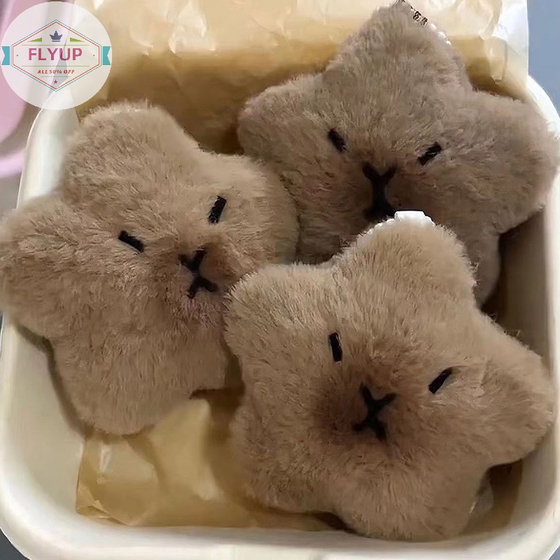 Flyup Búp Bê Nhồi Bông capybara Ngôi Sao Mềm Mại Có Móc Khóa Trang Trí Ba Lô / Túi Xách / Xe Hơi vn