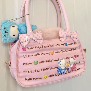 Túi Xách sanrio Hình Hello Kitty Đính Nơ Thời Trang Thu Đông Cho Nữ