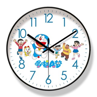 Đồng Hồ Treo Tường Hình doraemon Phong Cách Bắc Âu Im Lặng Cho Phòng Khách