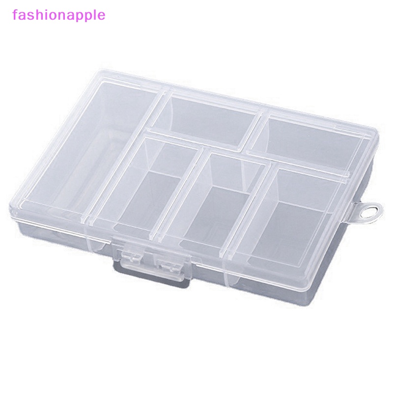 Thời Trang Hộp Đựng Hạt Cườm 6 Ngăn Trong Suốt Tiện Lợi
