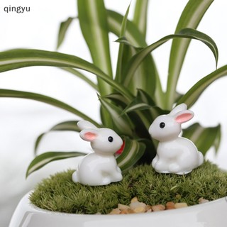 Set 2 Đồ trang trí Thỏ mini Trang Trí Sân Vườn