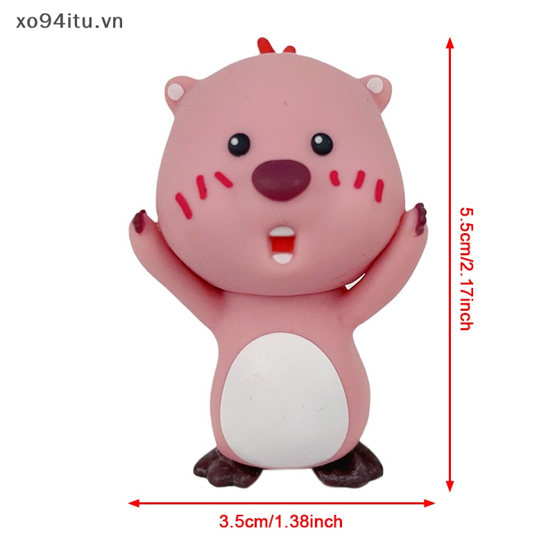 Xoitu Mô Hình Búp Bê Poopy Màu Hồng beaver loopy series Thứ 1 Và 2 Thần Bí Ẩn Chính Hãng vn