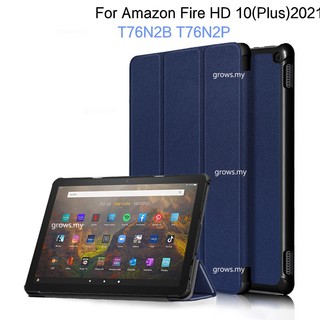 Bao da máy tính bảng pu thông minh cho amazon kindle fire hd 10 hd10 plus 2021 10.1 '' t76n2b t76n2p ốp
