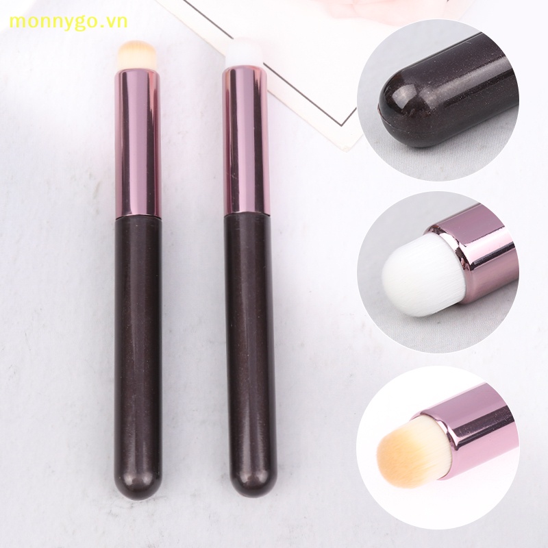 Monnygo Cọ Trang Điểm Môi mini Đầu Tròn Tự Nhiên Chuyên Nghiệp vn