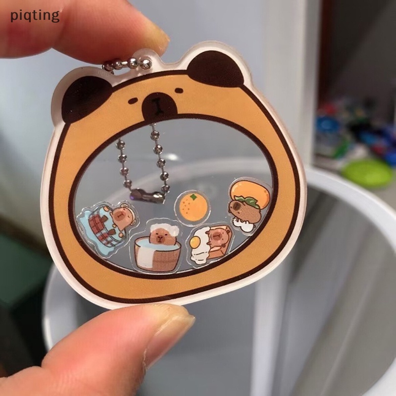 Piqt capybara Móc Khóa acrylic Hình Tên Lửa Dễ Thương Chất Lượng Cao Làm Quà Tặng Cho Bạn Bè